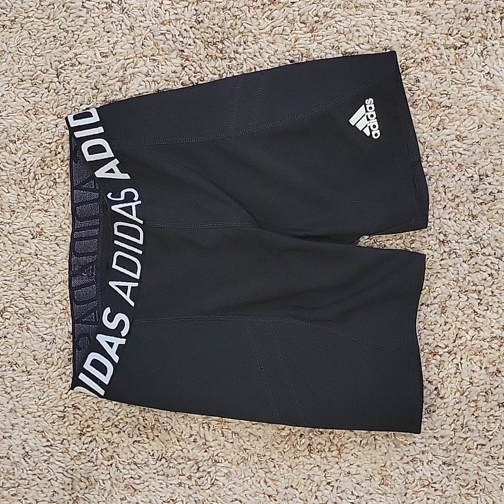 Adidas Sliding Shorts Women's Medium Black/White Softball Padded Nylon Aeroready